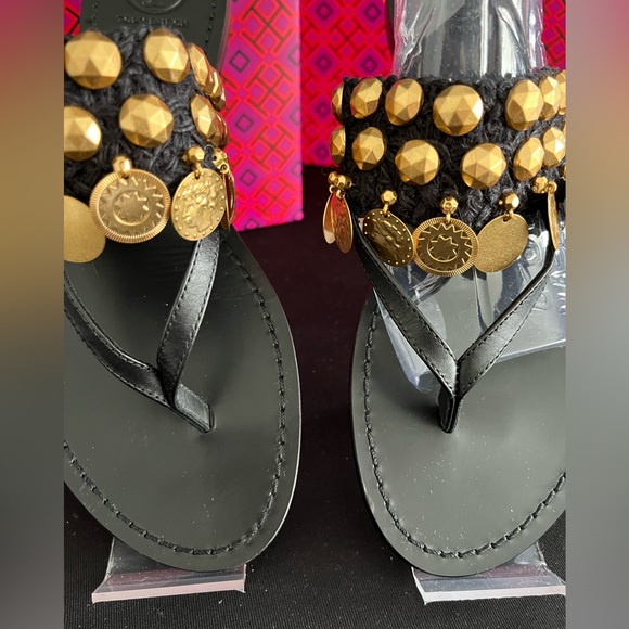 Tory Burch Patos Coin Thong Sandals - New in box - Picture 9 of 9